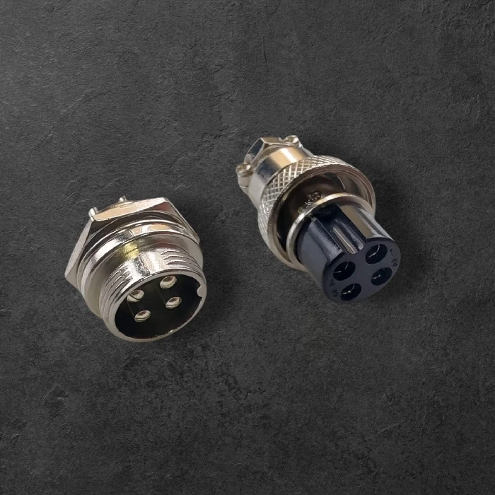 Konektor GX16 4 pini inox ohišje moški   ženski, konektor GX16, 4-pinski konektor, inox ohišje, IP45 zaščita, elektro vodniki, ceneje, ugodno, prihranek, lokalno, Ljubljana, GX16 dimenzije, nerjaveče jeklo, trajnostni konektorji, industrijski konektorji, električni konektorji.